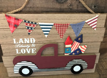 SO PATRIOTIC! SO CUTE! SO FUN! RETRO, RED TRUCK WALL DECOR (PERFECT FOR THE FOURTH OF JULY)