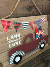 SO PATRIOTIC! SO CUTE! SO FUN! RETRO, RED TRUCK WALL DECOR (PERFECT FOR THE FOURTH OF JULY)