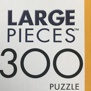 300 EXTRA-LARGE PIECES BIRD-THEMED PUZZLE:   SWEET-SINGIN' SONGBIRDIES SO COLORFUL AND FAMILY-FRIENDLY (MADE IN THE USA!)