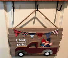 SO PATRIOTIC! SO CUTE! SO FUN! RETRO, RED TRUCK WALL DECOR (PERFECT FOR THE FOURTH OF JULY)