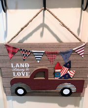 SO PATRIOTIC! SO CUTE! SO FUN! RETRO, RED TRUCK WALL DECOR (PERFECT FOR THE FOURTH OF JULY)