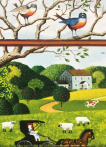 300 LARGER-PIECE PUZZLE THINGS ARE JUST PEACHY COUNTRY LIFE PUZZLE--FULL OF NOSTALGIA AND CHARM (AND MADE IN THE USA!)