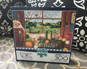 300 LARGER-PIECE PUZZLE THINGS ARE JUST PEACHY COUNTRY LIFE PUZZLE--FULL OF NOSTALGIA AND CHARM (AND MADE IN THE USA!)