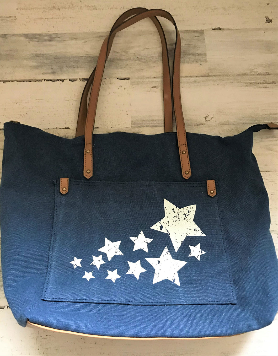 PATRIOTIC CANVAS TOTE-STYLE PURSE:  FOUR DIFFERENT STYLES (BLUE AND WHITE STARS/BLUE BANDANA-PATTERN/RED BANDANA-PATTERN/BLUE NAUTICAL