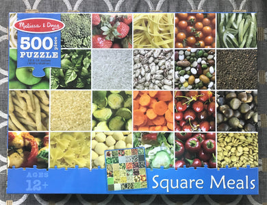 500-PIECE PUZZLE--VERY PRETTY AND VERY SPECIAL LET'S EAT HEALTHY (MADE IN THE USA!)