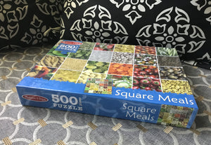 500-PIECE PUZZLE--VERY PRETTY AND VERY SPECIAL LET'S EAT HEALTHY (MADE IN THE USA!)