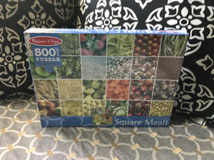 500-PIECE PUZZLE--VERY PRETTY AND VERY SPECIAL LET'S EAT HEALTHY (MADE IN THE USA!)