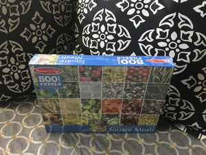 500-PIECE PUZZLE--VERY PRETTY AND VERY SPECIAL LET'S EAT HEALTHY (MADE IN THE USA!)