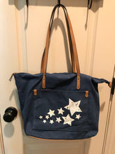 PATRIOTIC CANVAS TOTE-STYLE PURSE:  FOUR DIFFERENT STYLES (BLUE AND WHITE STARS/BLUE BANDANA-PATTERN/RED BANDANA-PATTERN/BLUE NAUTICAL