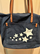 PATRIOTIC CANVAS TOTE-STYLE PURSE:  FOUR DIFFERENT STYLES (BLUE AND WHITE STARS/BLUE BANDANA-PATTERN/RED BANDANA-PATTERN/BLUE NAUTICAL