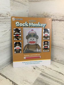 SOCK MONKEY TAKE-ALONG, MAGNETIC DRAWING BOARD (OLD-FASHIONED FUN!)