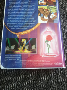 RARE BLACK DIAMOND ORIGINAL CLAMSHELL-CASE COPY OF "BEAUTY AND THE BEAST" WALT DISNEY HOME VIDEO/THE CLASSICS (VHS 1325)