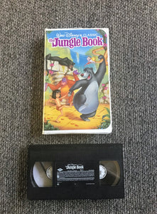 RARER BLACK DIAMOND ORIGINAL CLAMSHELL-CASE COPY OF "THE JUNGLE BOOK" WALT DISNEY HOME VIDEO/THE CLASSICS (VHS 1122)