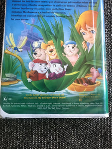 RARE BLACK DIAMOND ORIGINAL CLAMSHELL-CASE COPY OF "THE RESCUERS" WALT DISNEY HOME VIDEO/THE CLASSICS (VHS 1399)