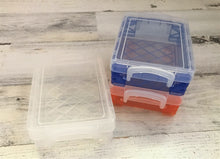 WEE, WITTLE, PLASTIC STORAGE BOXES (PERFECT FOR CRAYONS OR SMALL TREASURES)