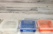 WEE, WITTLE, PLASTIC STORAGE BOXES (PERFECT FOR CRAYONS OR SMALL TREASURES)