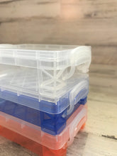 WEE, WITTLE, PLASTIC STORAGE BOXES (PERFECT FOR CRAYONS OR SMALL TREASURES)