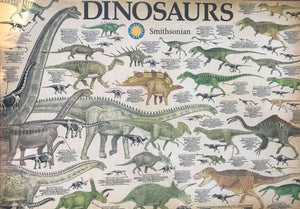 1,000-PIECE VERY SPECIAL SMITHSONIAN 36-DINOSAUR NATURE-THEMED PUZZLE (EDUCATIONAL, BEAUTIFUL, AND FRAME-WORTHY)