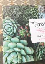 500-PIECE DOUBLE-SIDED, TWO-IN-ONE EXTRA-BEAUTIFUL PUZZLE--SO MANY SUCCULENTS