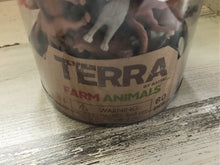 60-PIECE TERRA PLASTIC FARM ANIMALS SET