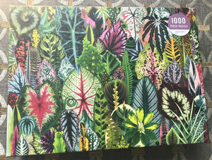 1,000-PIECE IT'S-A-JUNGLE-IN-HERE NATURE-THEMED HOUSEPLANT PUZZLE (SOOOOO PRETTY)