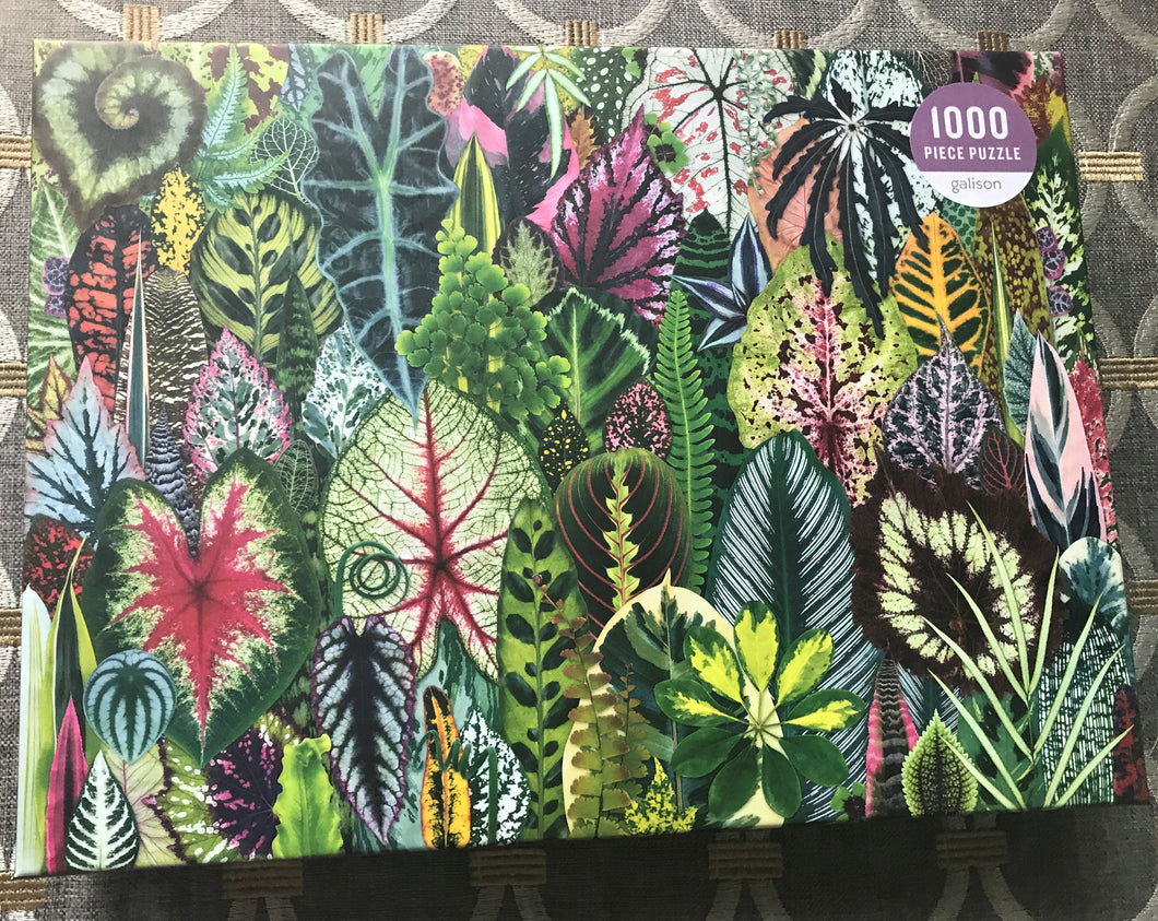 1,000-PIECE IT'S-A-JUNGLE-IN-HERE NATURE-THEMED HOUSEPLANT PUZZLE (SOOOOO PRETTY)