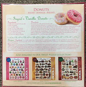 1,000-PIECE DELICIOUS-LOOKING PUZZLE (DID SOMEBODY SAY, "DONUTS?")--MM-MMM! AND MADE IN THE USA!