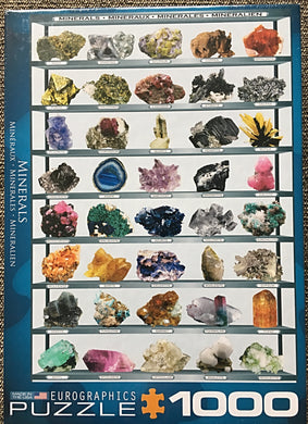 1,000-PIECE PUZZLE WITH DIAMONDS! AND GOLD! AND MORE! (40-MINERALS)