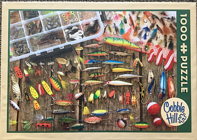 1,000-PIECE ARTSY FISHING LURES PUZZLE (MADE IN THE USA!)