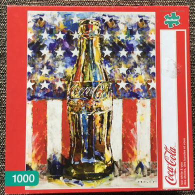 1,000-PIECE AMERICANA-THEMED PUZZLE (HAVE A COCA-COLA AND A...PUZZLE!)