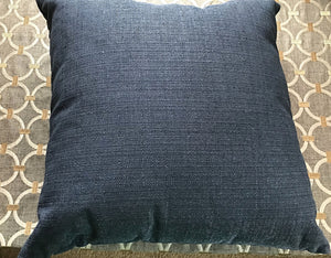 TOP-QUALITY,  B I G  BRUSHED-DENIM, BASKET-WEAVE THROW PILLOW (20" X 20")