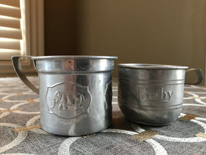 VINTAGE "BABY" TIN CUP